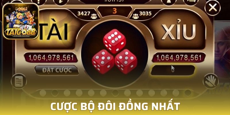 Cược bộ đôi đồng nhất trong tài xỉu Go88